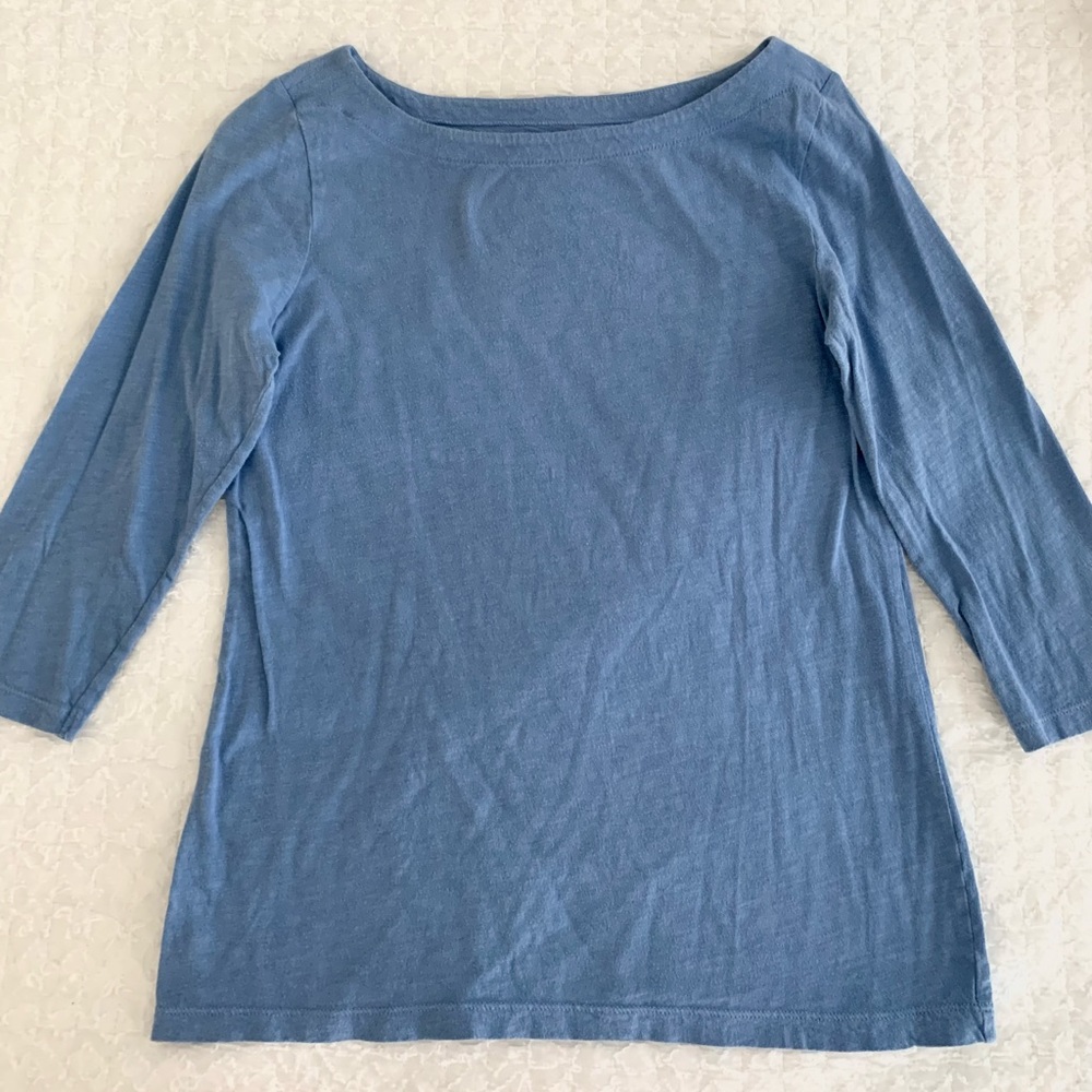 Ann Taylor LOFT light blue shirt, size M